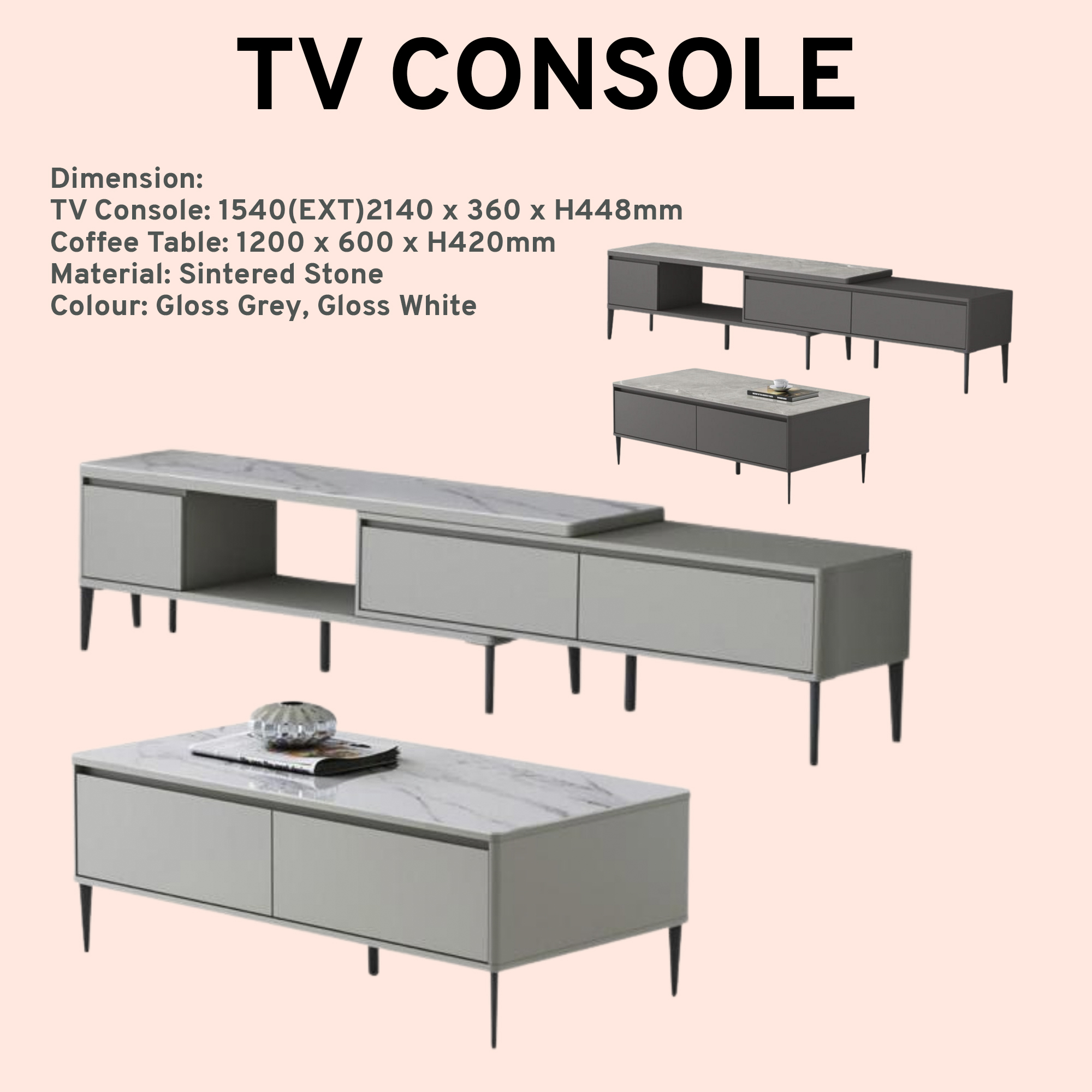 Tv Console 14 NEW