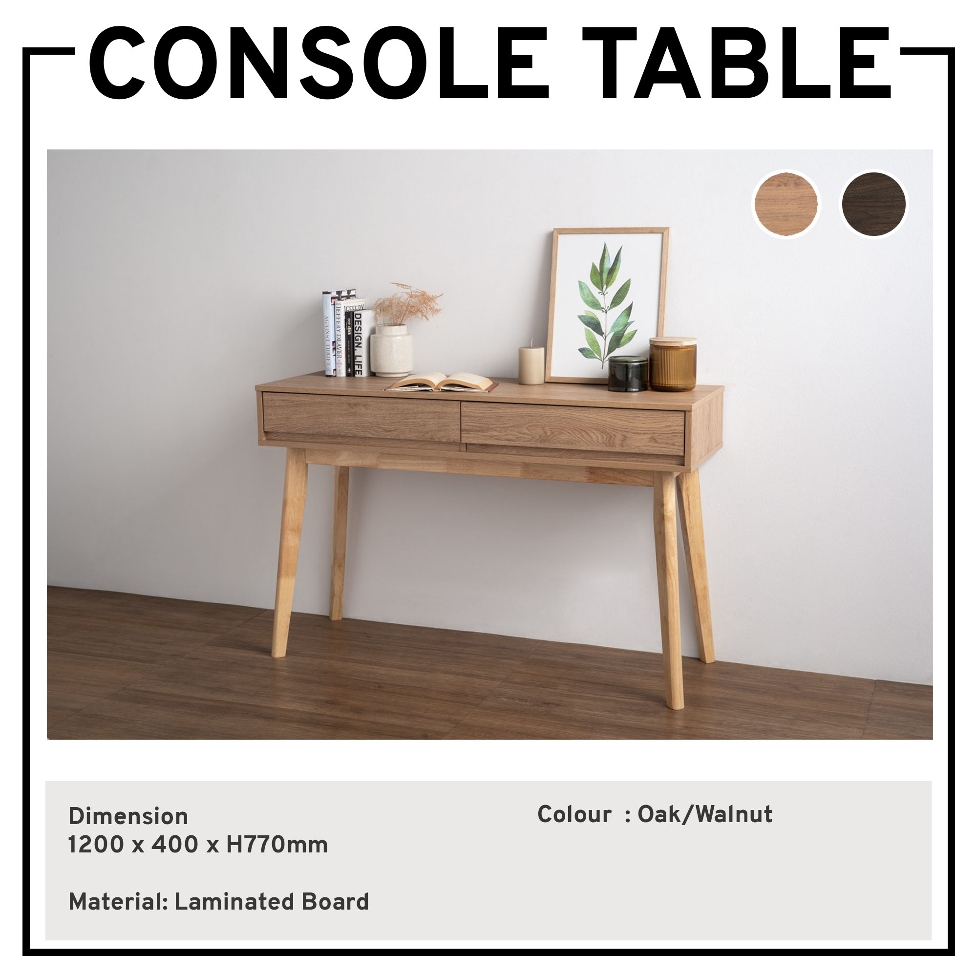 7 C console table