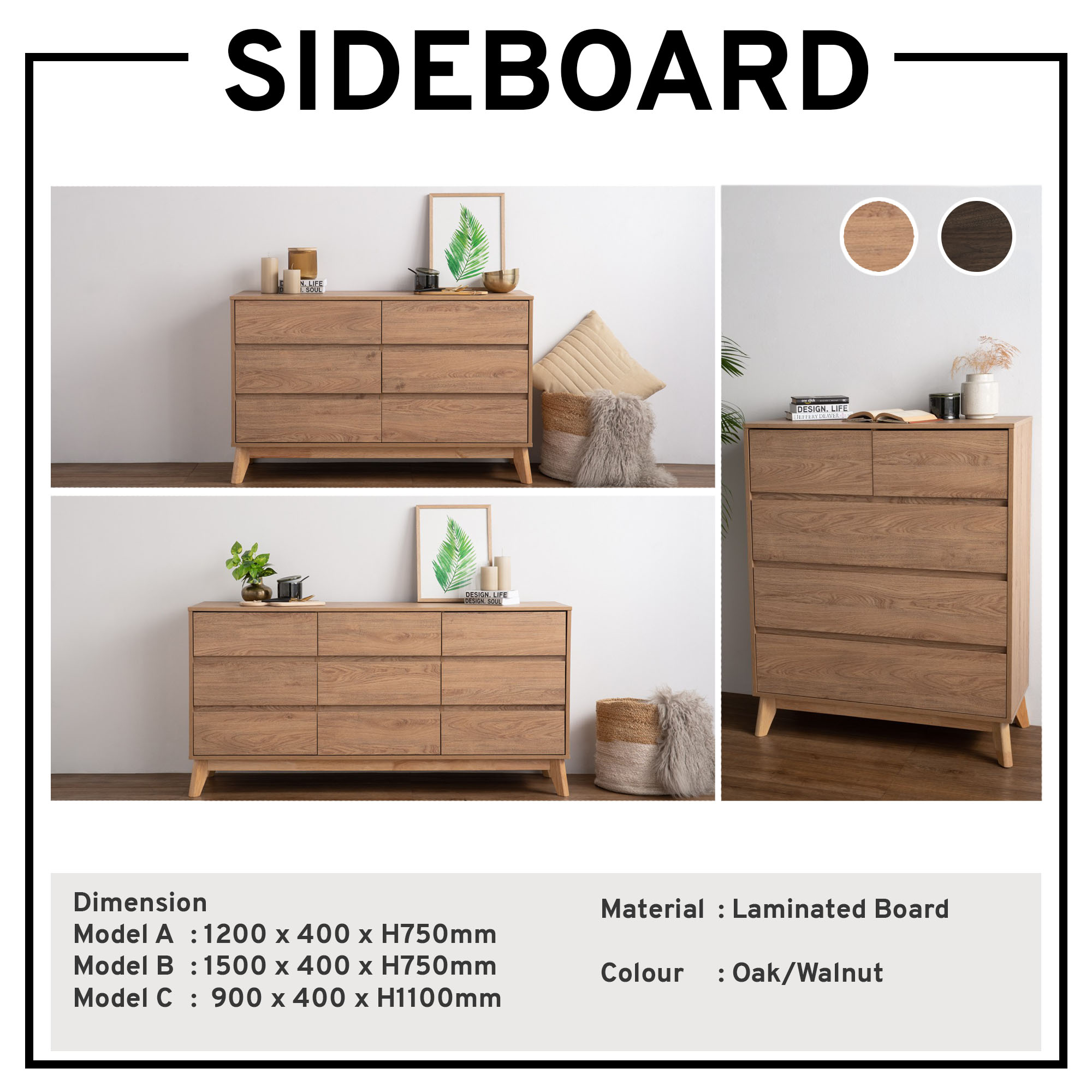 7 C sideboard